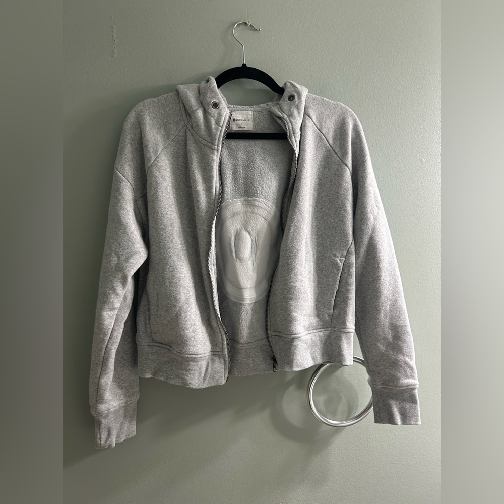 Pure barre Pilates zip up grey hoodie - Picture 5 of 7